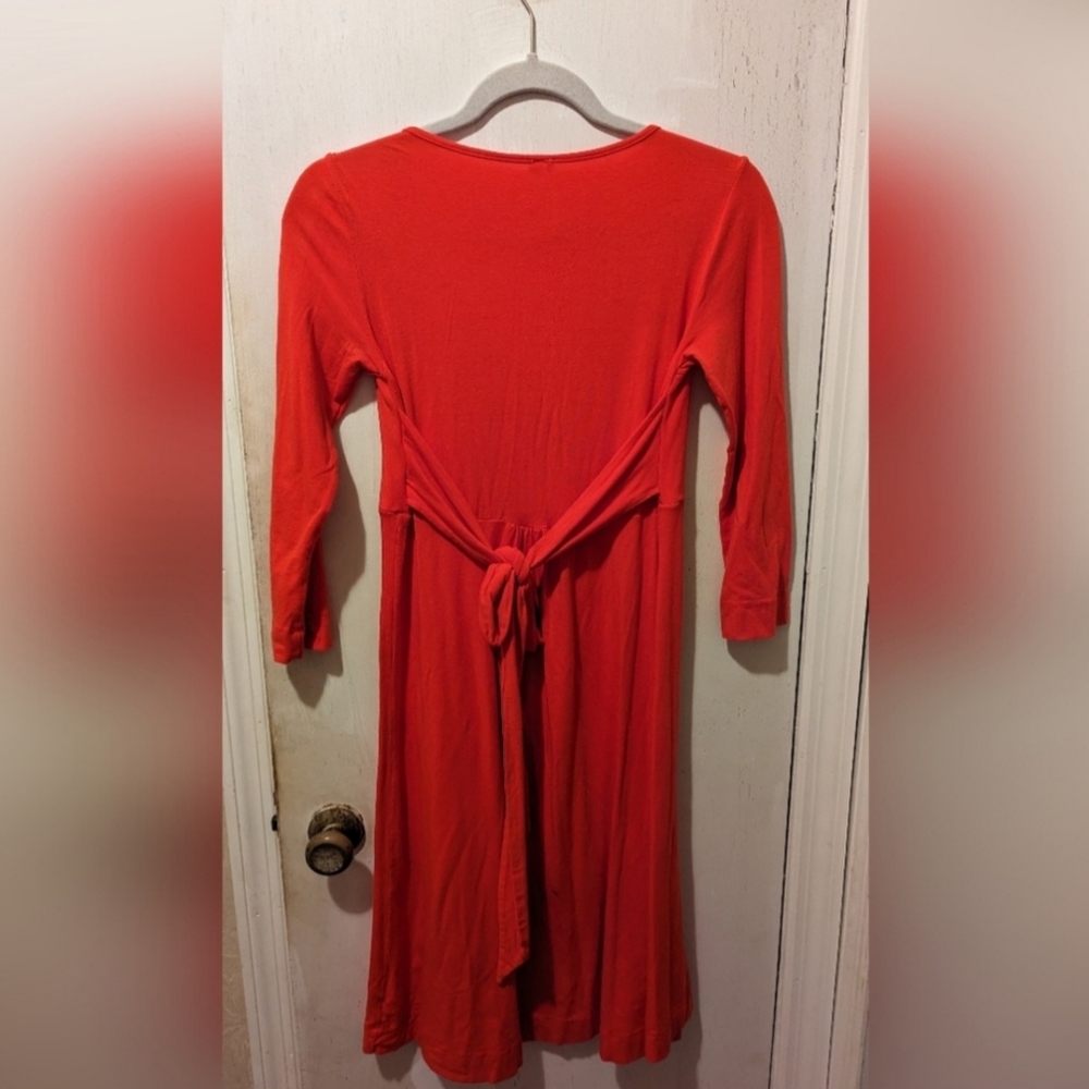 Ric Rac Red Midi Dress - Picture 4 of 6